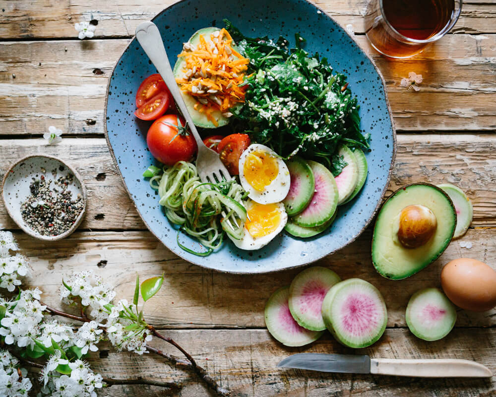 Avocado Cherry Tomatoes Egg Salad