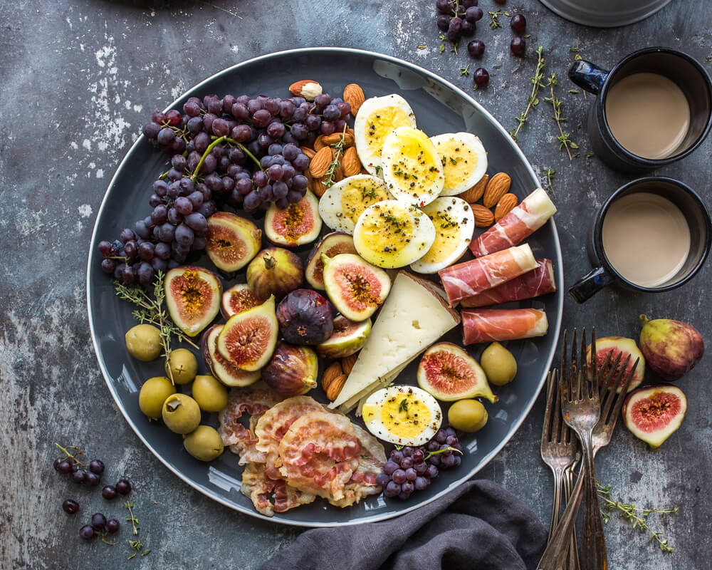 Healthy Plate Cheese & Fruits