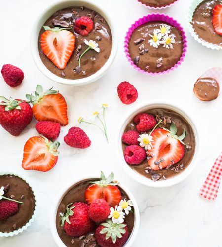 Fastest Chocolate Strawberry Pudding